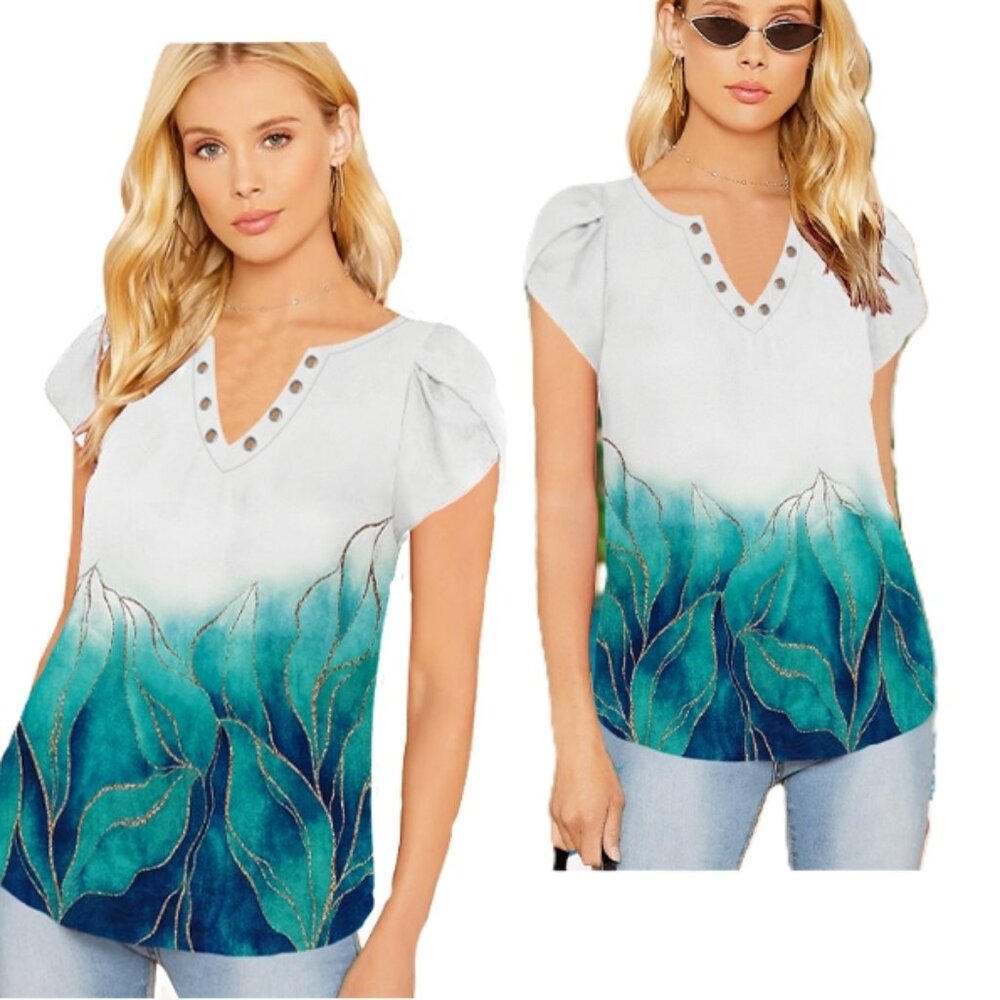 XL Floral Top Multicolor - Picture 3 of 8